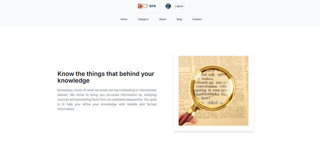 behind your knowledge