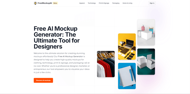 Free mockup ai